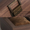 Wood Grain Leather Watch Display Box Watch Storage Case Jewelry Box, Style: 6 Digit Square