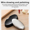 2 PCS Portable Cleaning Stainless Steel Oval Hand Soap Eliminating Odour Remover with Base, Random Style Delivery