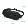 WEIXIER YB9569 Large Capacity Casual Simple Slanting Cross Shoulder Bag Sports Cell Phone Waist Bag(Grey)