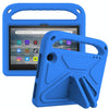 For Amazon Fire 7 2022 Handle EVA Shockproof Tablet Case with Triangle Holder(Blue)