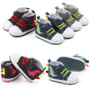 D2399 High Top Canvas Cartoon Dinosaur Small Wave Shoes Cloth Soles Walking Shoes, Size: 12cm(Denim Blue)