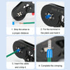 1200pcs /Set Tube-Type Cold-Pressed Terminal Block Crimping Pliers Plastic Box Set