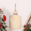 Christmas Gingerbread Man Decoration Wooden Sign Ornaments Store Welcome Pendant(White)