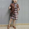Spring and Autumn Children Clothing Girl Cotton Knit Cardigan Sweater, Kid Size:90cm(Gray)