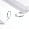 S925 Sterling Silver Fashion Bamboo Joint Women Earrings