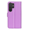 For Samsung Galaxy S25 Ultra 5G Litchi Texture Horizontal Flip Leather Phone Case with Holder(Purple)