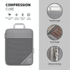 6 In 1 Compression Mesh Travel Cubes Clothes Underwear Packing Bags(Red)