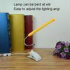 XL-013 USB Clip Learning Eye-care Desk Lamp LED Plastic Base Long Tube Bedside Lamp(White)