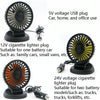 F409 Car Fan General Car Shaking Head Fan(Cigarette Lighter Port  24V)