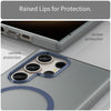 For Samsung Galaxy S23 Ultra 5G MagSafe Frosted Translucent TPU + PC Full Coverage Phone Case(Dark Blue)