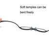 Portable Magnifying Glass Presbyopic Glasses Silicone Anti-Blue Light Reading Glasses, Degree: +150(Pink)