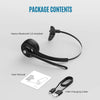 Bluetooth 5.0 Mono Wireless Business Headset Customer Service Dedicated Headset(Black)