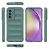 For Samsung Galaxy A56 5G Magic Shield TPU + Flannel Phone Case(Dark Green)