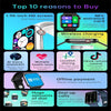 LY008 Max 1.9 inch Silicone Watchband Color Screen Smart Watch(Blue)