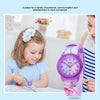 JNEW A369-86365 Children Cartoon Waterproof Time Cognitive Quartz Watch(Dancing Girl)