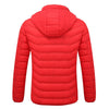 Winter Smart Electric Heating Hooded Jacket, Size:M(Red)