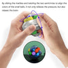 Aluminum Alloy Psychedelic Magic Ball Educational Toys Decompression Marbles Toys, Colour: Gemstone Blue