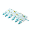 Multi Clip Portable Fabric Clothes Hanger Multifunctional Folding Fabric Clothes Clip Hangers, Color: Flower