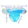 Intime PVC Infant Thick Double Underarm Swimming Ring Sitting Ring(Blue)
