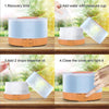 T700 Remote Control Wood Pattern Air Humidifier Automatic Alcohol Sprayer Essential Oil Diffuser Ultrasonic Mist Maker Ultrasonic Aroma Diffuser Atomizer Color LED, Capacity: 700ml, DC 24V, US Plug