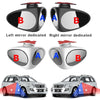2 in 1 Car Blind Spot Mirror Reversing Parking Wide Angle Mirror 360 Degree Rotation Adjustable Convex Rear View Mirror(Black Left)