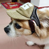 Dog Sun Hat, Coffee, M (34-48cm Neck) - UV Protection