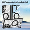 For Samsung Galaxy A56 5G Gear 360 Rotation Holder MagSafe Phone Case(Black)