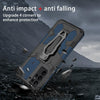 For Samsung Galaxy S25 Ultra 5G Armor Warrior Shockproof PC + TPU Phone Case(Blue)