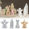 DIY Epoxy Easter Desktop Decoration Candle Silicone Mold, Spec: Rabbit 001