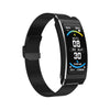 K7 1.14 inch TFT Screen Smart Call Bracelet, BT Call / Heart Rate / Blood Pressure / Blood Oxygen, Strap:Milanese Steel Strap(Black)