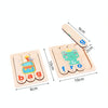 Wooden Bar Puzzles Kindergarten Spelling Words Ice Cream Stick English Learning Toy