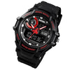 SKMEI 1357 Mens Multifunctional Sports Digital Watch Student Waterproof Watch(Red)