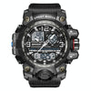SANDA 3132 Men Multifunctional Waterproof Luminous Sports Watch(Black White)