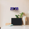 Multi-Function Large 3D LED Digital Wall Alarm Clock with Snooze Function, 12/24 Hours Display for Home, Kitchen, Office, DC 5V, CE Certificated(Blue)
