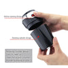 N12E Car Creative Ashtray Solar Power With Light And Cover With Cigarette Liighter (Black)