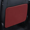 Car Seat Back Children Anti-kick Pad Back Rear Anti-dirty Universal Leather Protection Pad Storage Bag Half Pack Version (Wine Red)