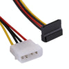 35cm 4 Pin Molex Female to 2 x SATA Female Power Supply Extension Cable