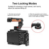 PULUZ 3/8 inch Camera Wooden Top Handle with Cold Shoe Mount(Black)