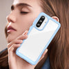 For Samsung Galaxy A56 5G Colorful Series Acrylic Hybrid TPU Phone Case(Blue)