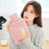 Detachable Washing Cloth Cover Rubber Hot Water Bag Can Be Intervened, Color: Pink Rabbit 1000ML