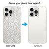 iPhone 15 Pro Max Glass Back Cover & Lens Cover - White