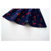 Summer Girls Cherry Pattern Sleeveless Dress, Kid Size:100cm(Navy Blue)