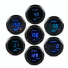 Car Modified 12V Universal 52mm Blue Light Digital Display Meter, Style:Turbo Boost Gauge PSI