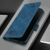 For Asus ROG Phone 8 Skin Feel Embossed Leather Phone Case(Blue)