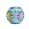 3 PCS Finger Magic Bean Magic Cube Toy Children Intelligence Fingertip Spinning Top(Lake Cyan)