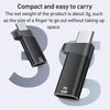 ADS-615 PD 60W USB-C/Type-C Male to 8 Pin Female Adapter(Grey)