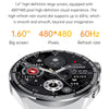 MD3MAX 1.39 inch Round Screen Steel Strap Smart Watch Supports Heart Rate Monitoring/Blood Oxygen Monitoring(Black)