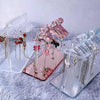 Acrylic Coat Hanger Style Earring Storage Display Stand Holder(Transparent)