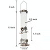 Automatic Hanging Bird Feeder - Large Metal & PVC Wild Bird Feeder