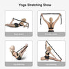 8 Lattice Yoga Stretch Band Dance Elastic Band Resistance Band(Yellow)
